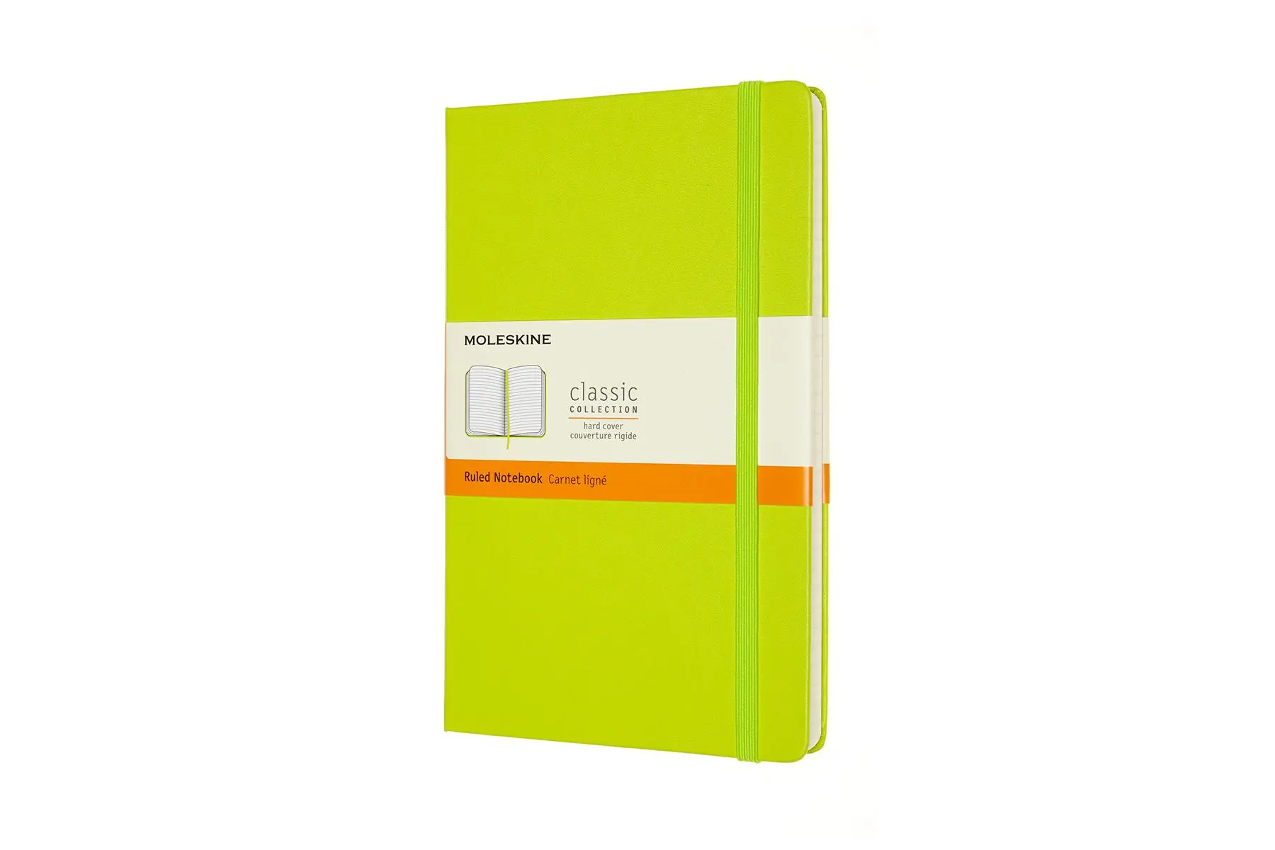 Cover: 8056420850871 | Moleskine Notizbuch Large/A5, Liniert, Fester Einband, Limetten Grün
