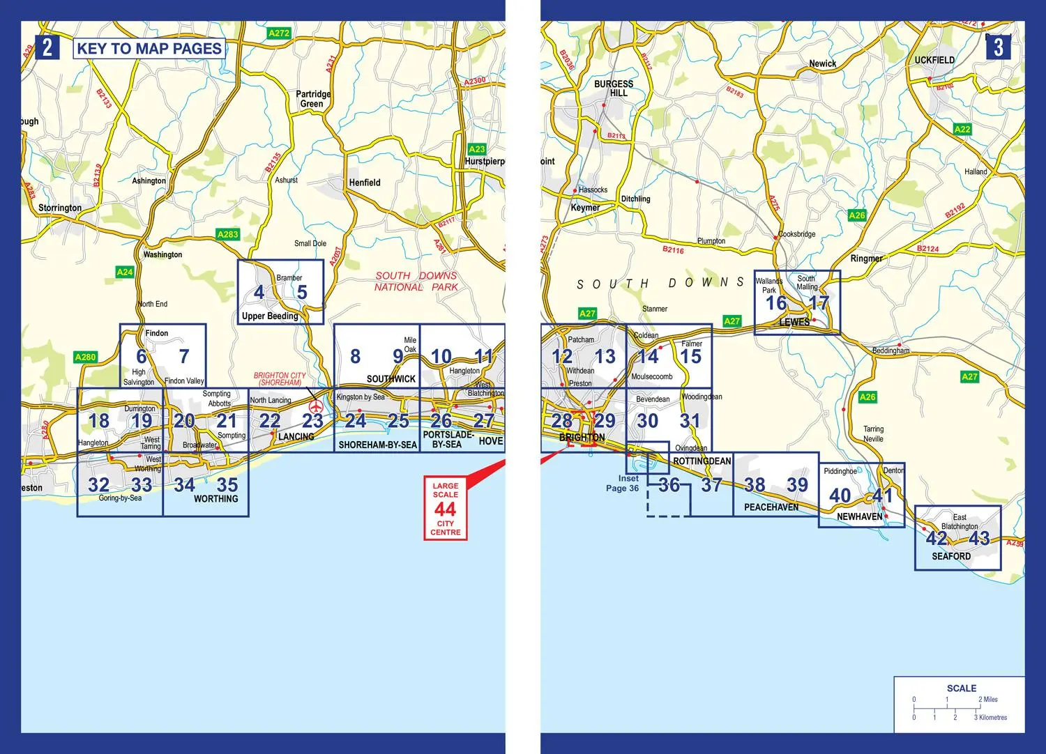 Bild: 9780008730871 | Brighton and Worthing A-Z Street Atlas | A-Z Maps | Taschenbuch | 2025