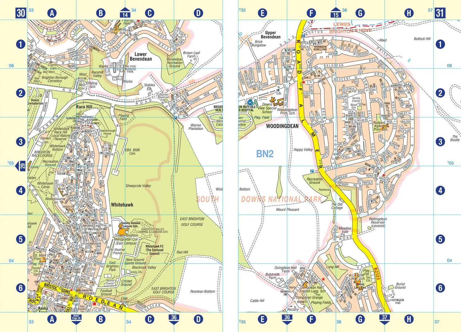 Bild: 9780008730871 | Brighton and Worthing A-Z Street Atlas | A-Z Maps | Taschenbuch | 2025
