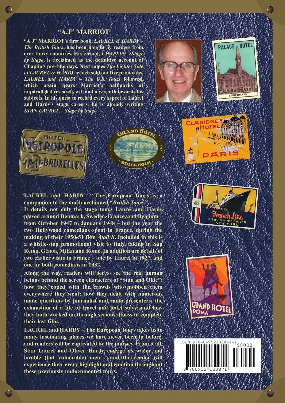 Rückseite: 9780952130871 | LAUREL and HARDY - The European Tours | A. J Marriot | Taschenbuch