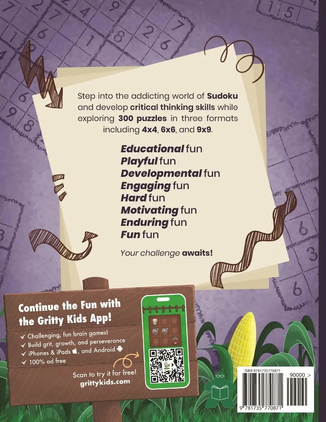 Rückseite: 9781735770871 | Sudoku Puzzles for Gritty Kids | Dan Allbaugh | Taschenbuch | Englisch