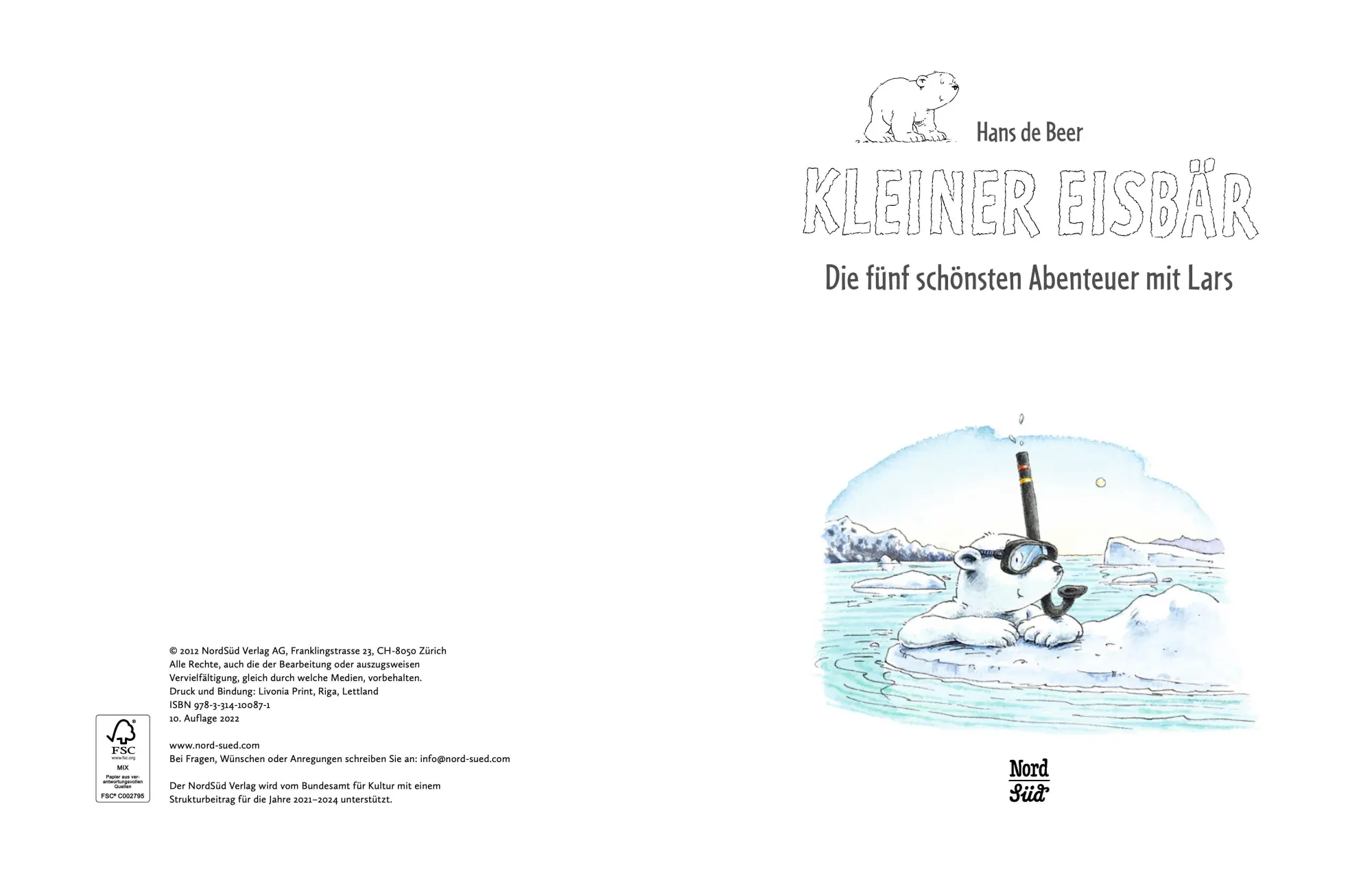 Bild: 9783314100871 | Kleiner Eisbär | Die fünf schönsten Abenteuer mit Lars | Hans de Beer
