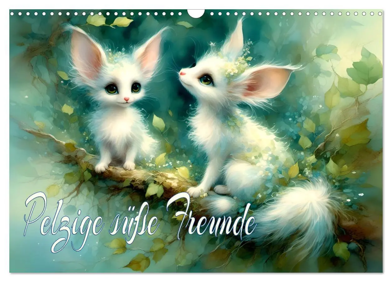 Cover: 9783457380871 | Pelzige süße Freunde (Wandkalender 2026 DIN A3 quer), CALVENDO...