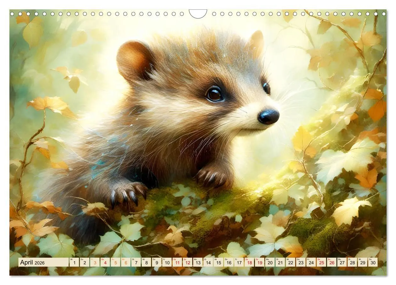 Bild: 9783457380871 | Pelzige süße Freunde (Wandkalender 2026 DIN A3 quer), CALVENDO...