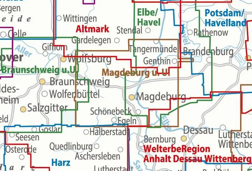 Bild: 9783969900871 | ADFC-Regionalkarte Magdeburg &amp; Umgebung, 1:75.000, mit...
