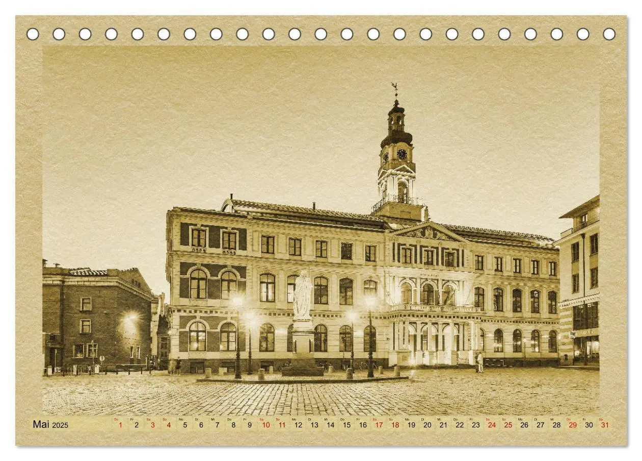 Bild: 9783435420971 | Riga - Ein Kalender im Zeitungsstil (Tischkalender 2025 DIN A5...
