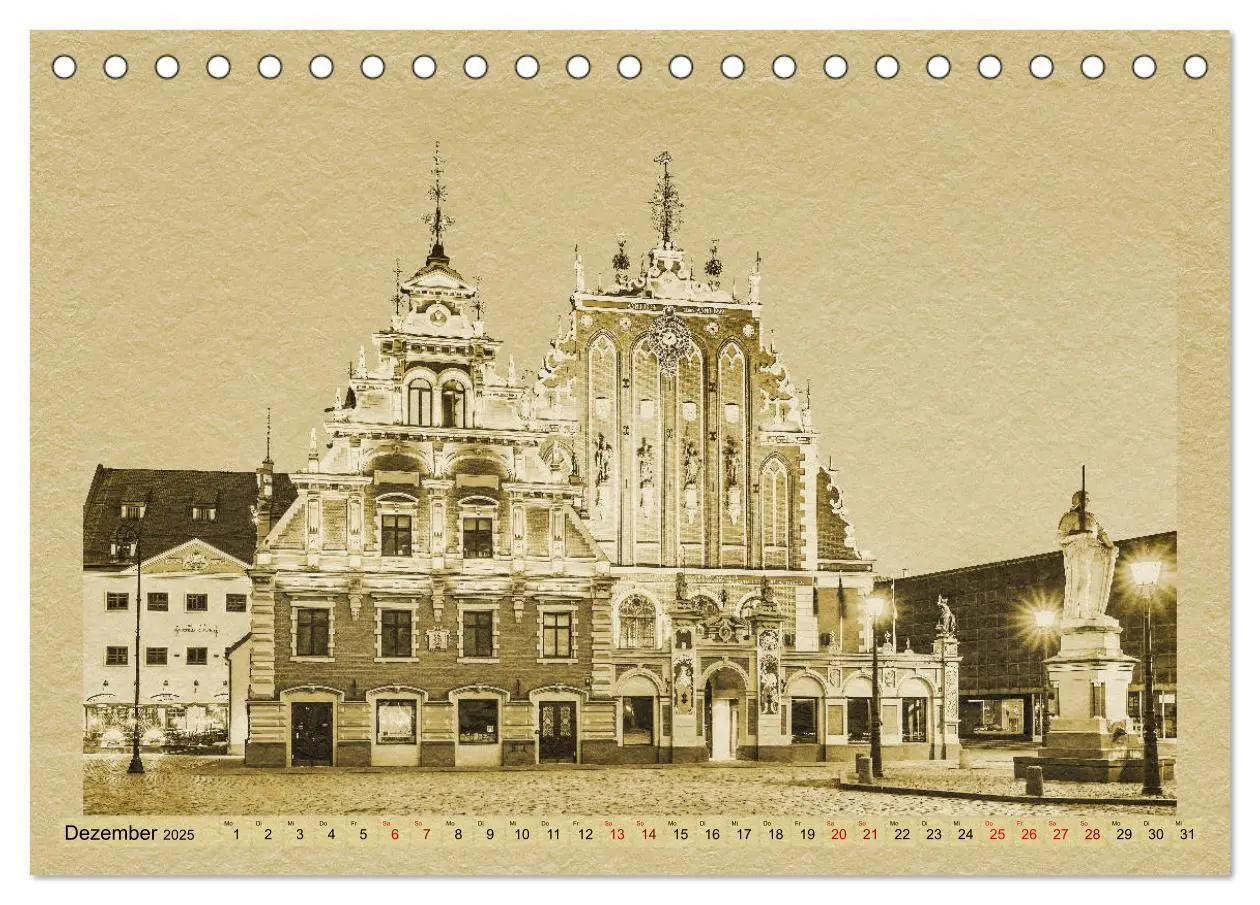 Bild: 9783435420971 | Riga - Ein Kalender im Zeitungsstil (Tischkalender 2025 DIN A5...