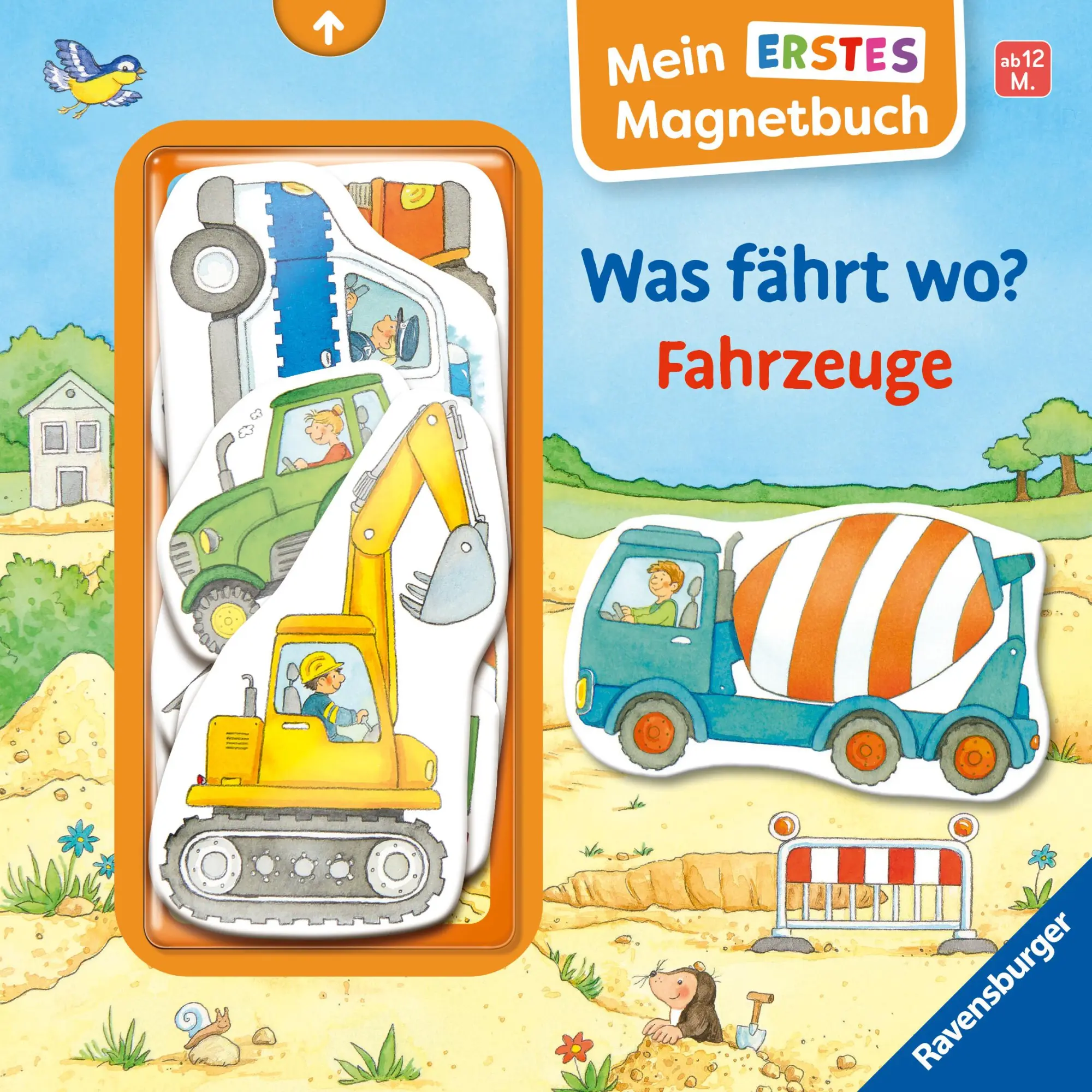 Cover: 9783473420971 | Mein erstes Magnetbuch - Was fährt wo? Fahrzeuge | Sandra Grimm | Buch