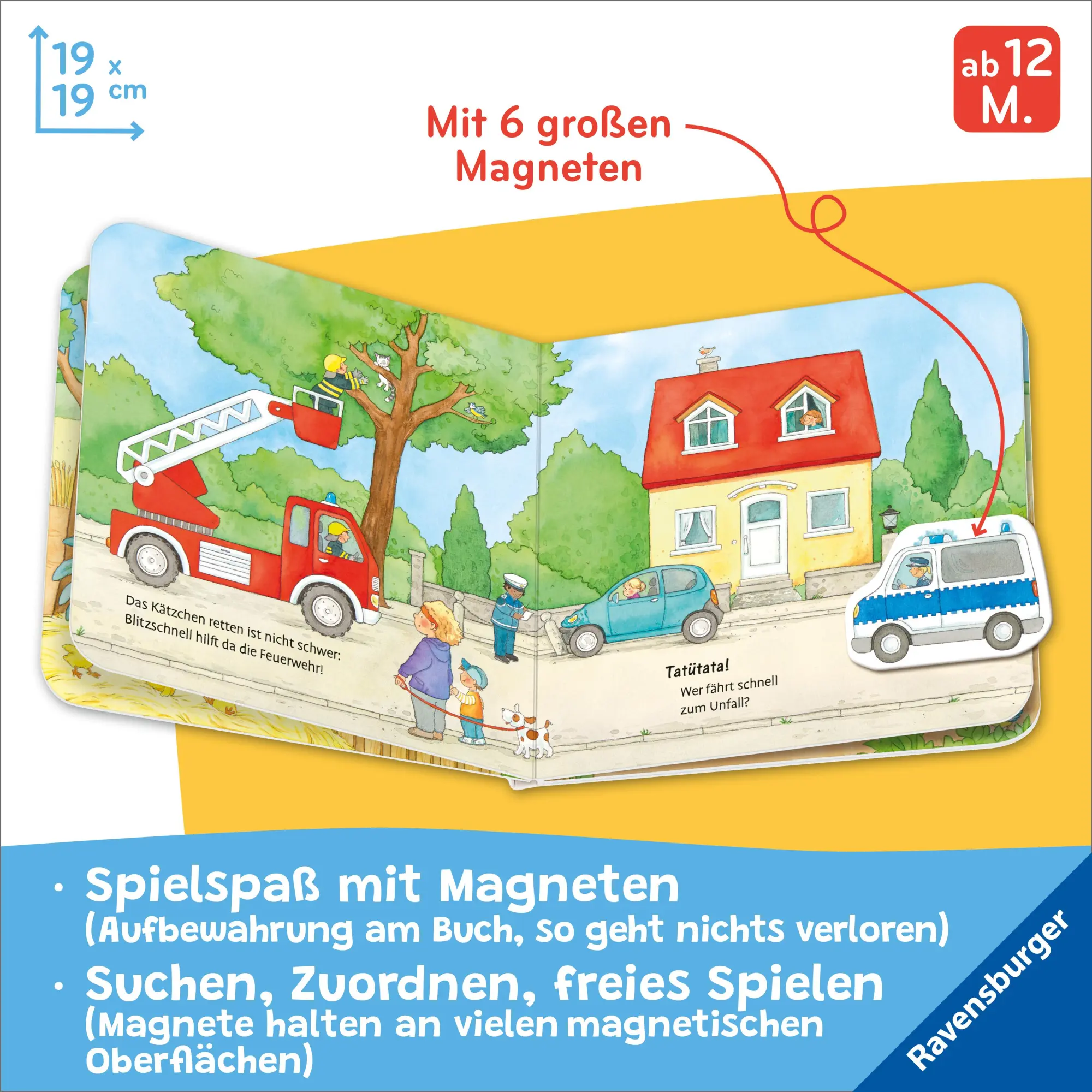 Bild: 9783473420971 | Mein erstes Magnetbuch - Was fährt wo? Fahrzeuge | Sandra Grimm | Buch