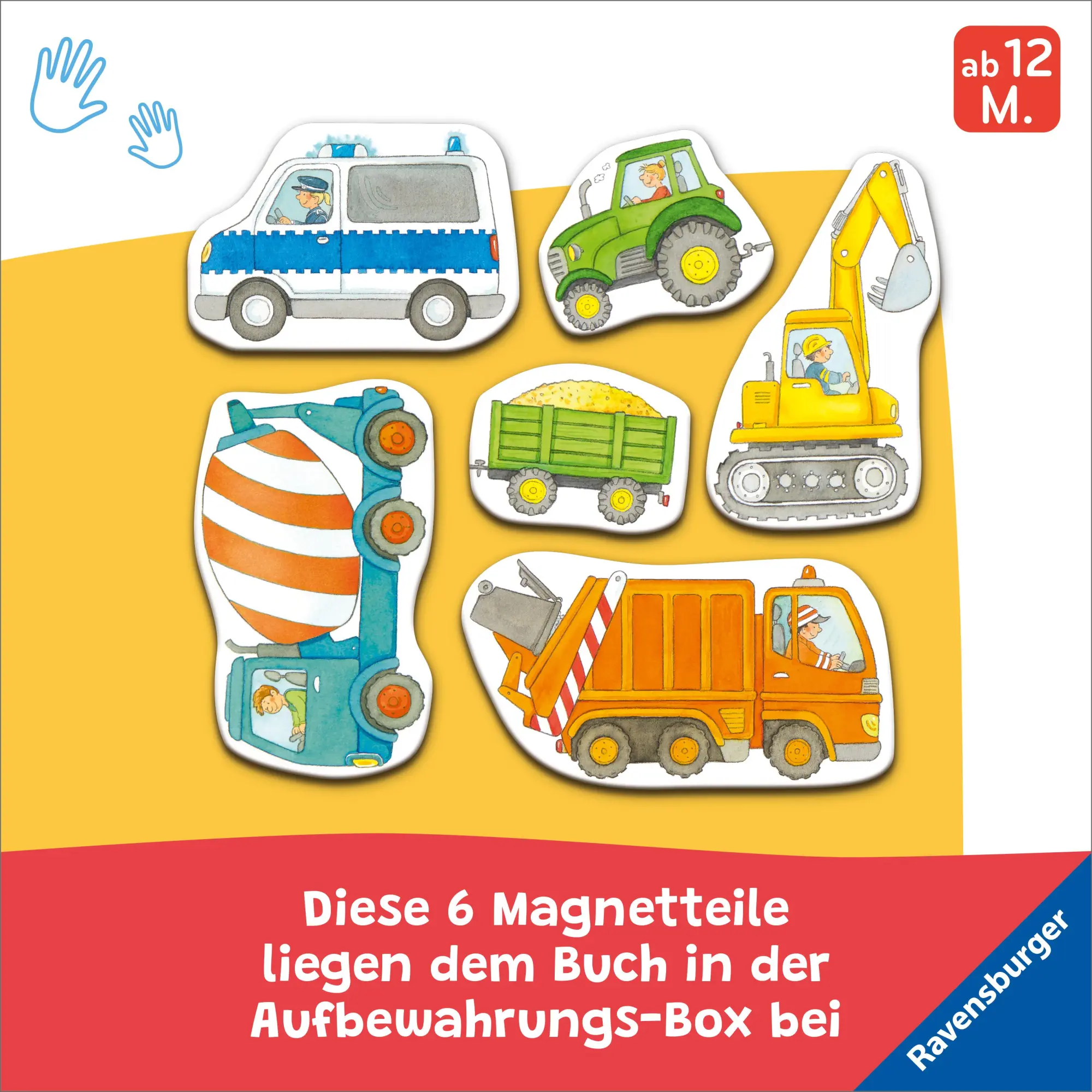 Bild: 9783473420971 | Mein erstes Magnetbuch - Was fährt wo? Fahrzeuge | Sandra Grimm | Buch