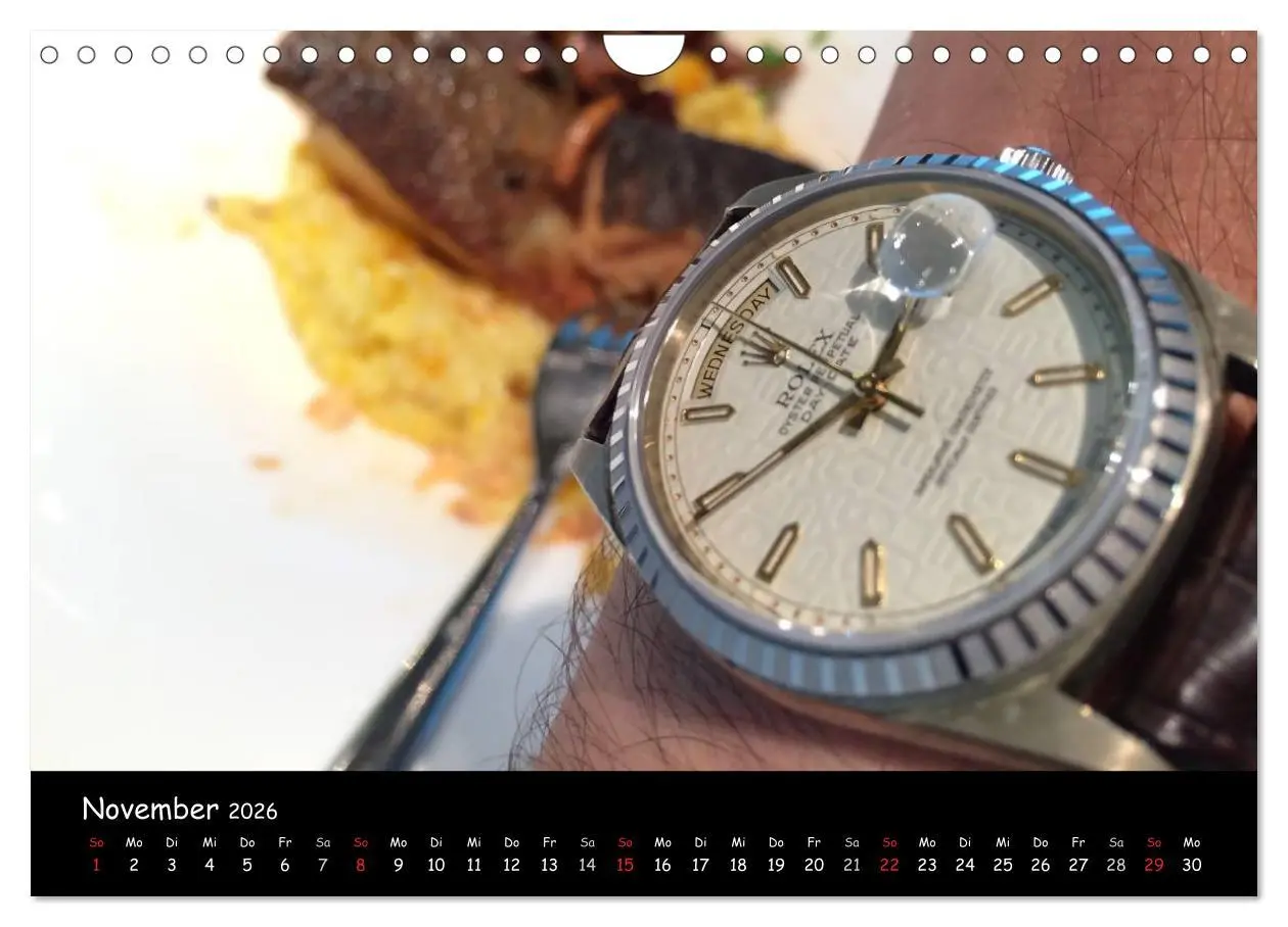 Bild: 9783516220971 | Watch Wristshots Worldwide (Wandkalender 2026 DIN A4 quer),...