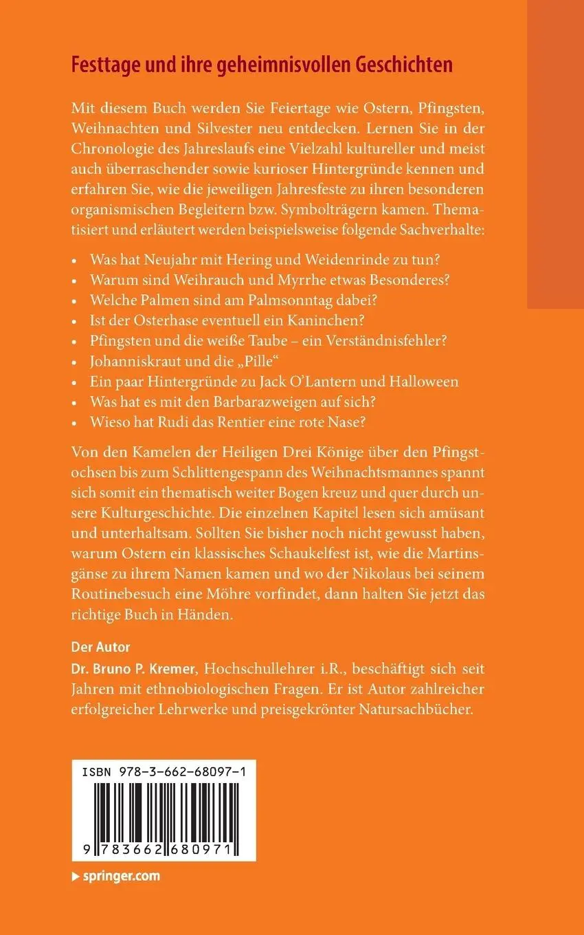 Rückseite: 9783662680971 | Festtage und ihre geheimnisvollen Geschichten: Von Osterhasen,...