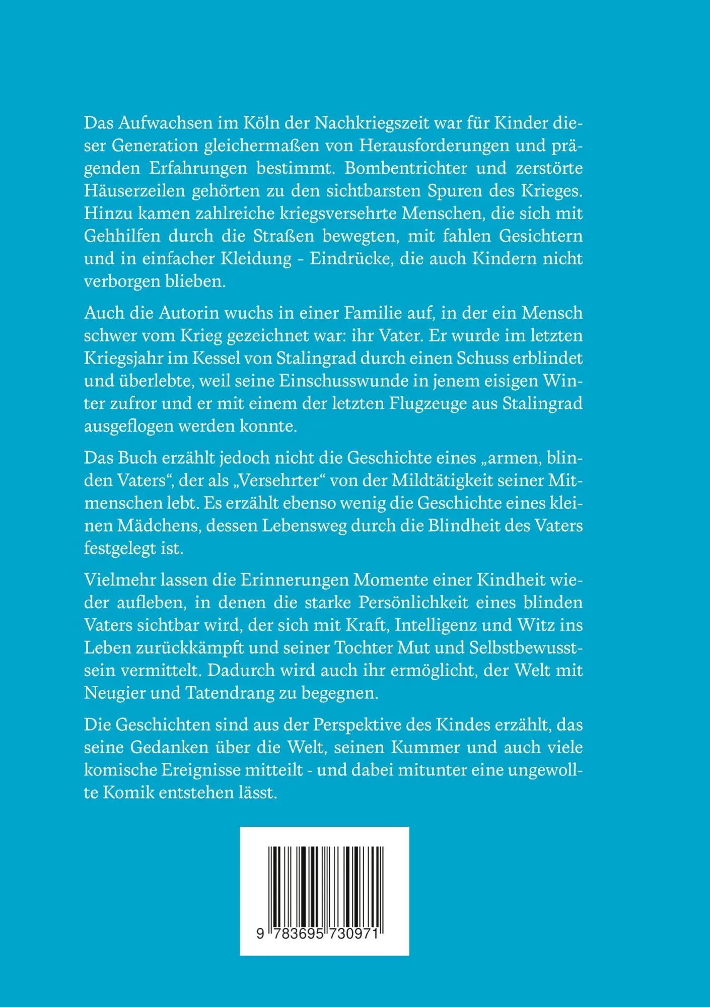 Rückseite: 9783695730971 | Mein Köln | Kindheitserinnerungen an die Nachkriegszeit | Taschenbuch