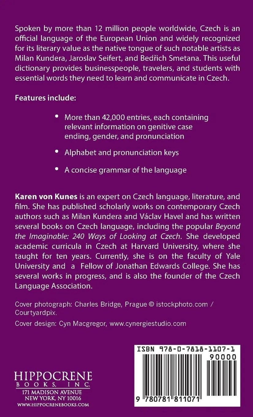 Rückseite: 9780781811071 | Czech-English/English-Czech Practical Dictionary | Karen Von Kunes