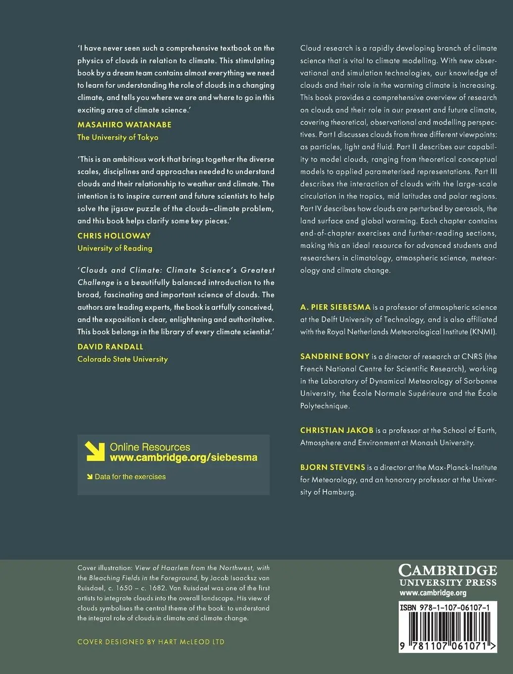 Rückseite: 9781107061071 | Clouds and Climate | A. Pier Siebesma | Buch | Englisch | 2024