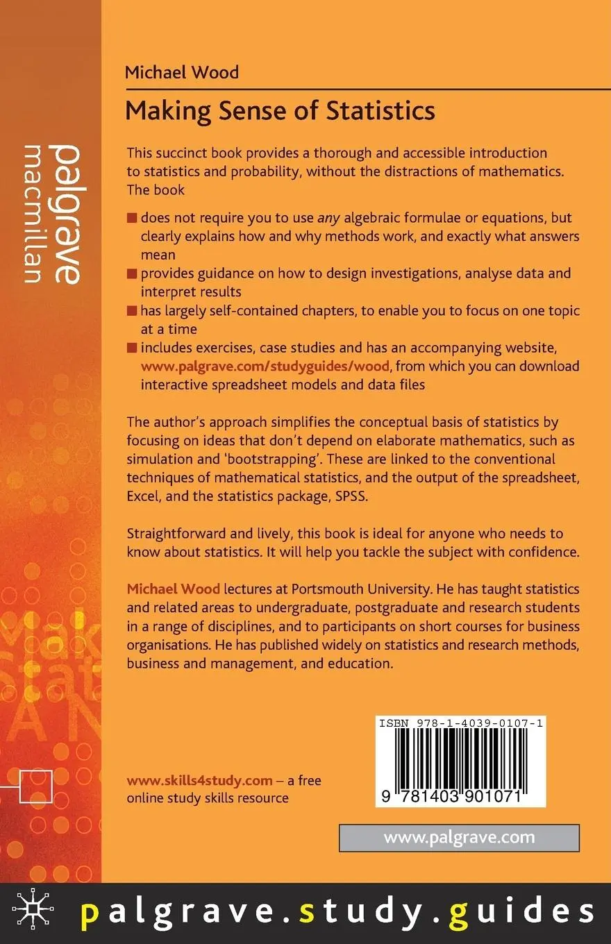 Rückseite: 9781403901071 | Making Sense of Statistics | A Non-Mathematical Approach | Wood | Buch