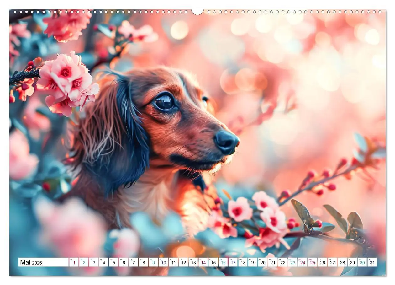 Bild: 9783457401071 | Zauberhafte Dackel (hochwertiger Premium Wandkalender 2026 DIN A2...