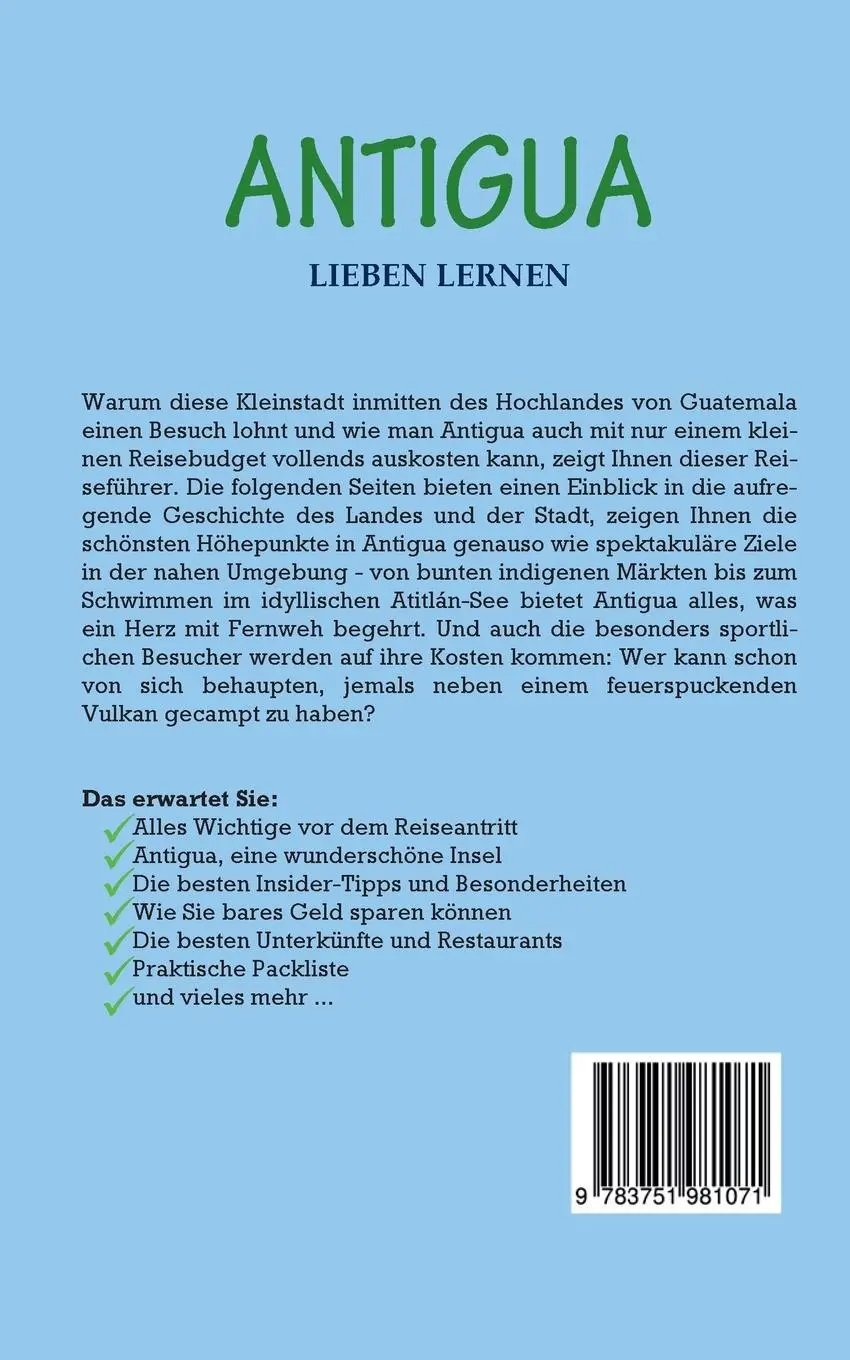 Rückseite: 9783751981071 | Antigua lieben lernen: Der perfekte Reiseführer für einen...