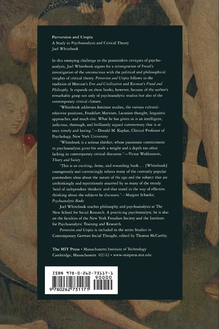 Rückseite: 9780262731171 | Perversion and Utopia | A Study in Psychoanalysis and Critical Theory