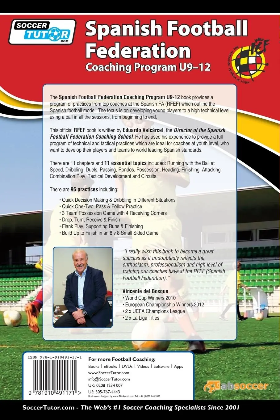 Rückseite: 9781910491171 | Spanish Football Federation Coaching Program U9-12 | Eduardo Valcárcel