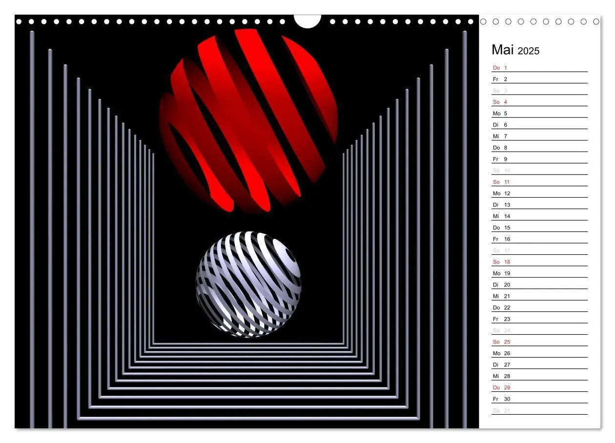 Bild: 9783435471171 | Mit Geometrie durch das Jahr (Wandkalender 2025 DIN A3 quer),...