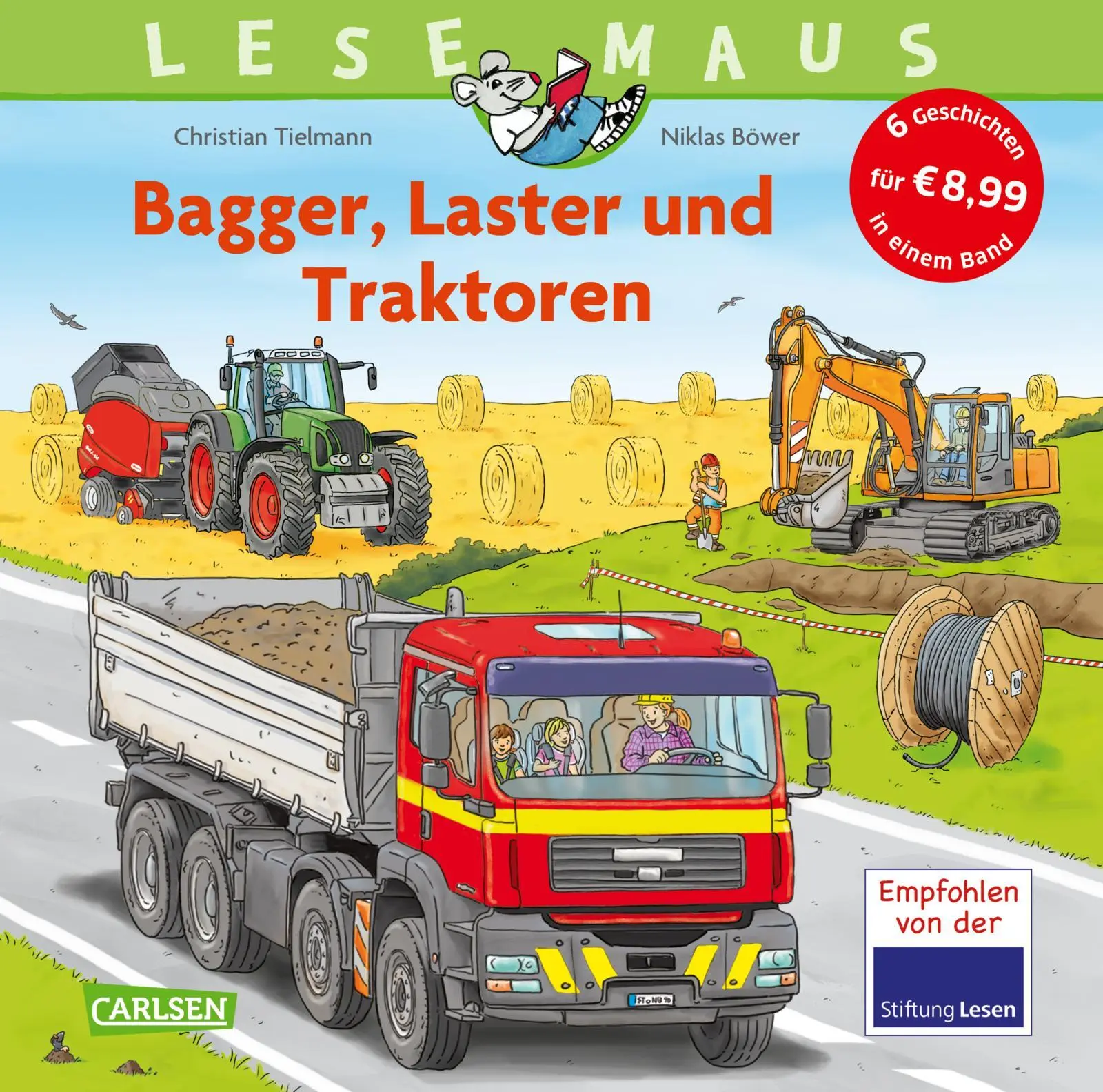 Cover: 9783551681171 | LESEMAUS Sonderbände: Bagger, Laster und Traktoren - Alles über...