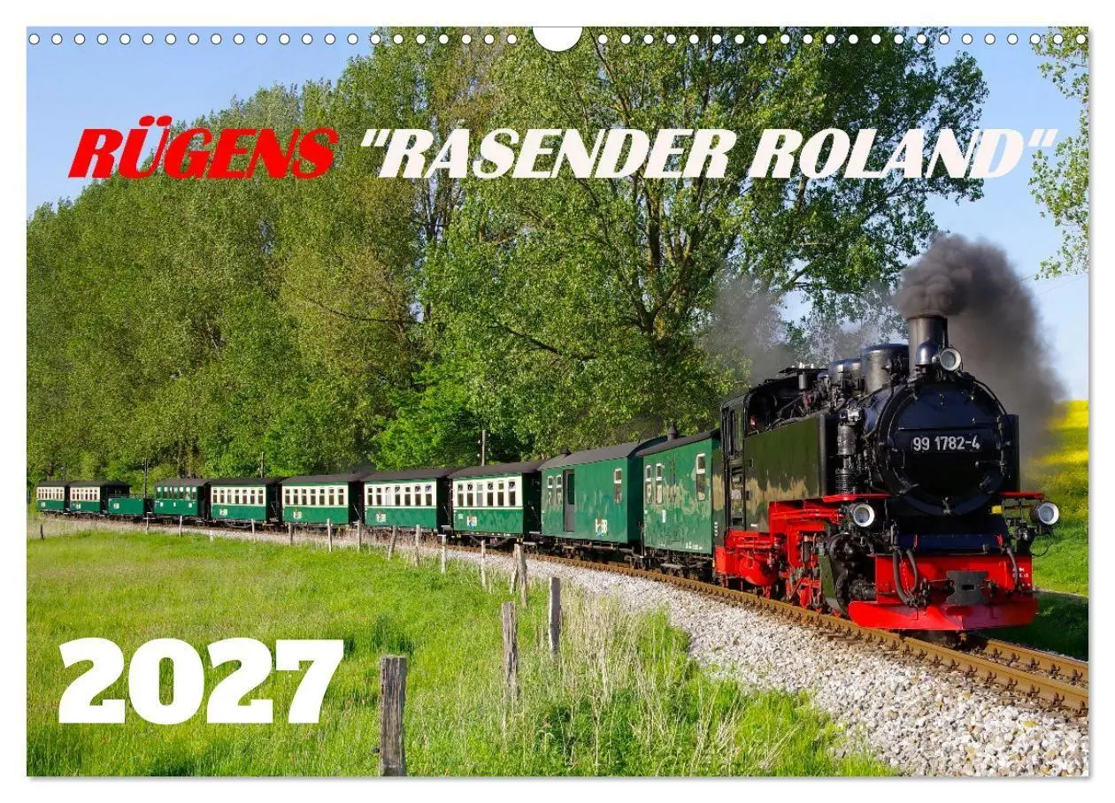 Rügens rasender Roland (Wandkalender 2027 DIN A3 quer), CALVENDO Monatskalender