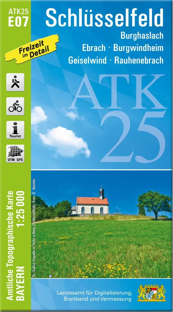 Cover: 9783987761171 | ATK25-E07 Schlüsselfeld (Amtliche Topographische Karte 1:25000) | 2026
