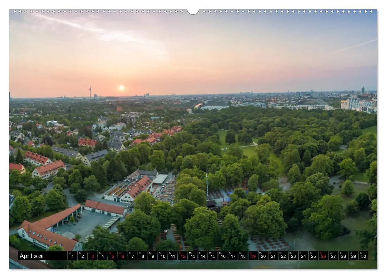 Bild: 9783457931271 | Mein München aus der Luft (Wandkalender 2026 DIN A2 quer), CALVENDO...