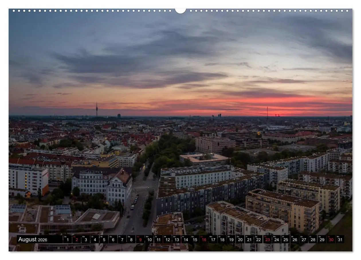 Bild: 9783457931271 | Mein München aus der Luft (Wandkalender 2026 DIN A2 quer), CALVENDO...