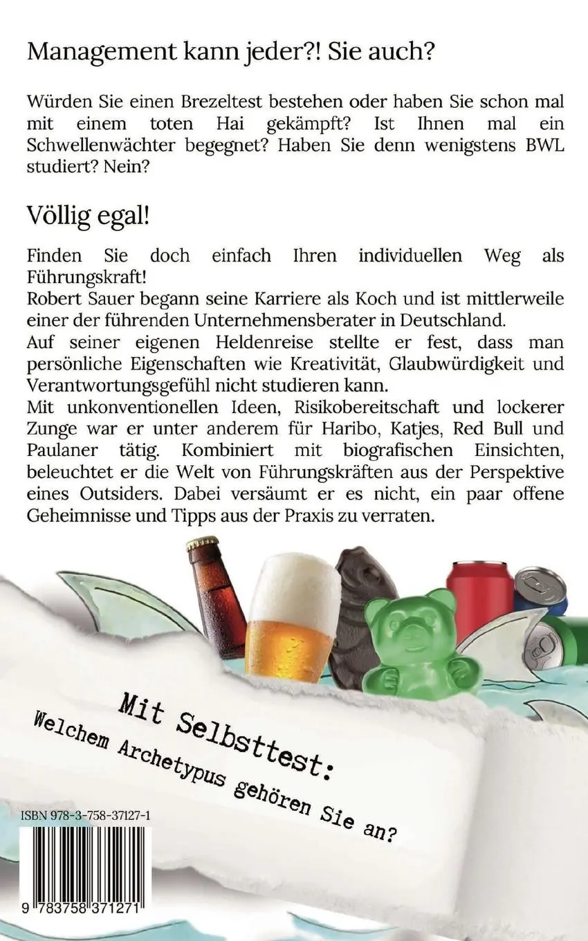 Rückseite: 9783758371271 | Der Koch im Haifischbecken | Management kann jeder?! | Sauer (u. a.)