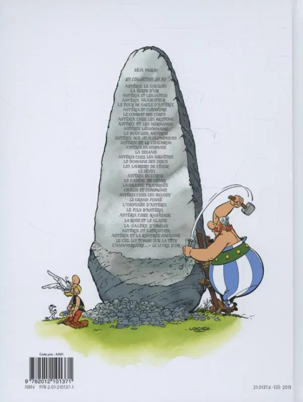 Rückseite: 9782012101371 | Asterix Französische Ausgabe. Le tour de Gaule d' Asterix....