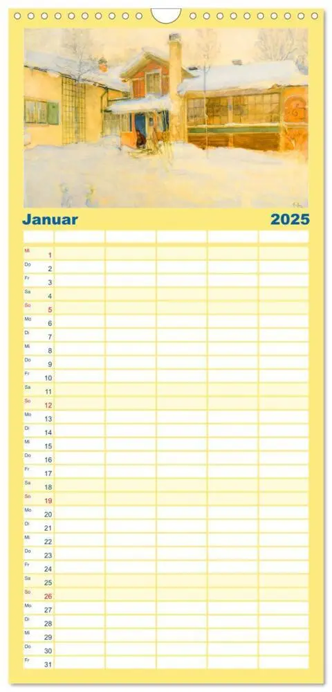 Bild: 9783457091371 | Familienplaner 2025 - Schwedens heile Welt mit 5 Spalten...