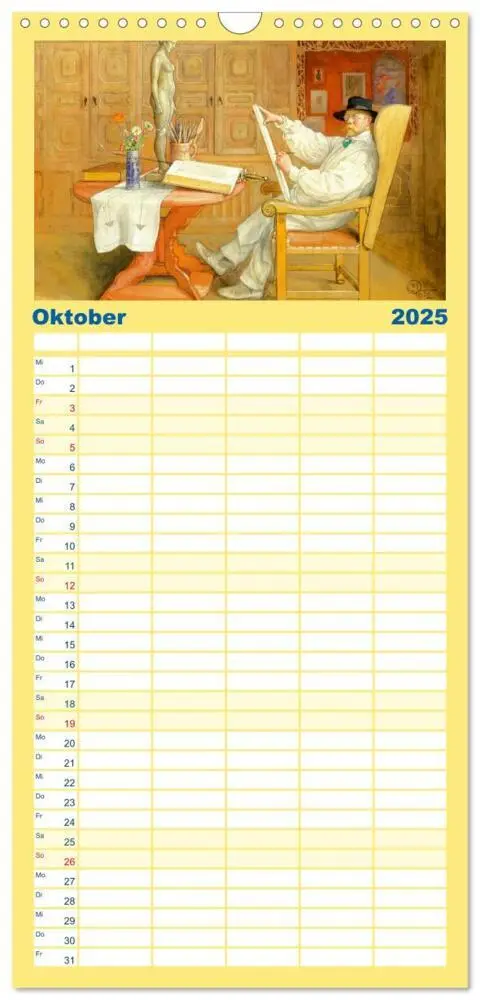 Bild: 9783457091371 | Familienplaner 2025 - Schwedens heile Welt mit 5 Spalten...