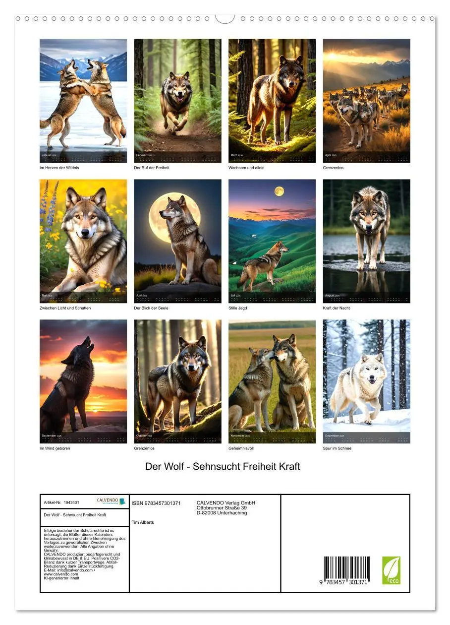 Bild: 9783457301371 | Der Wolf - Sehnsucht Freiheit Kraft (hochwertiger Premium...