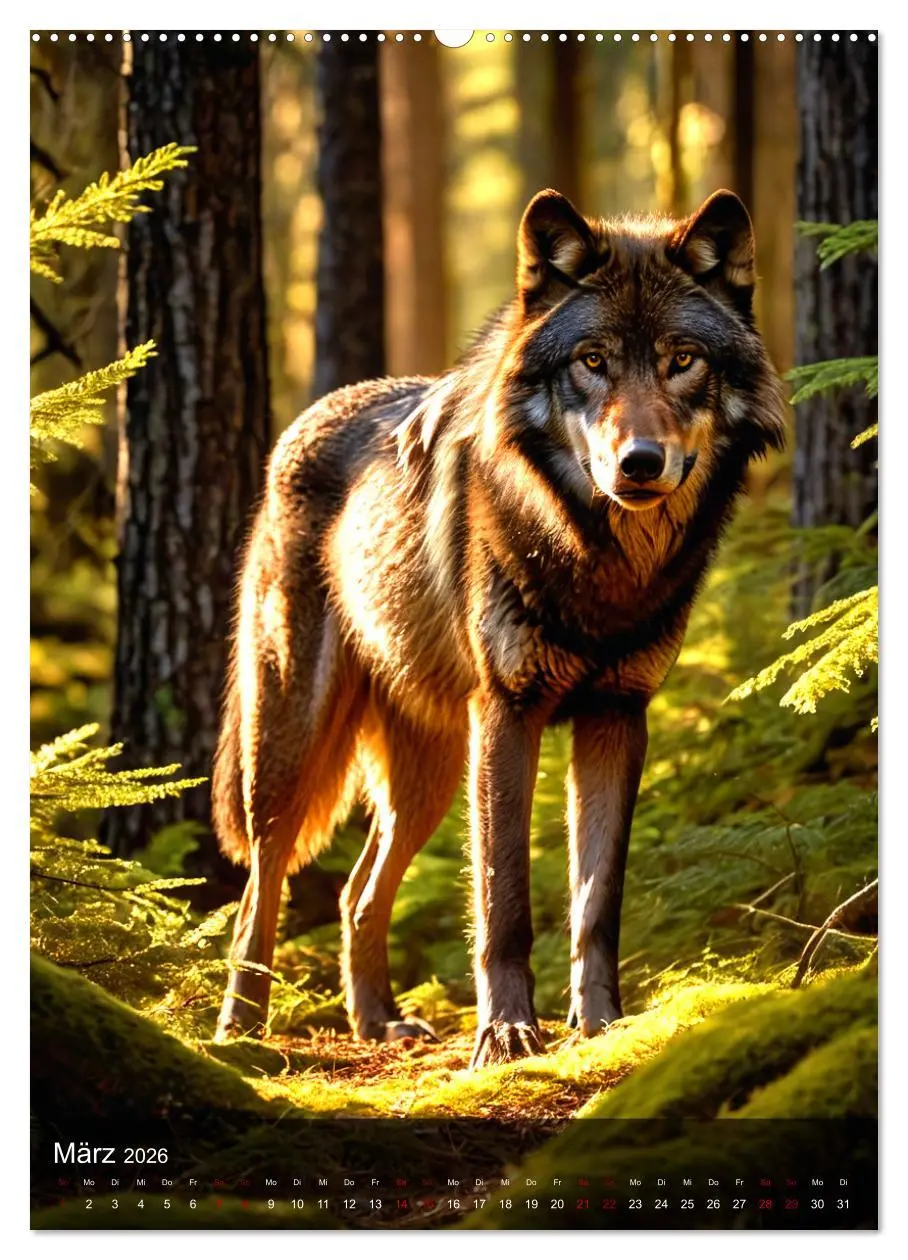 Bild: 9783457301371 | Der Wolf - Sehnsucht Freiheit Kraft (hochwertiger Premium...