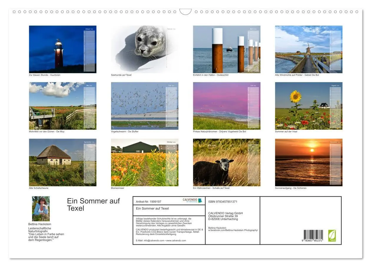 Bild: 9783457851371 | Ein Sommer auf Texel (Wandkalender 2026 DIN A2 quer), CALVENDO...