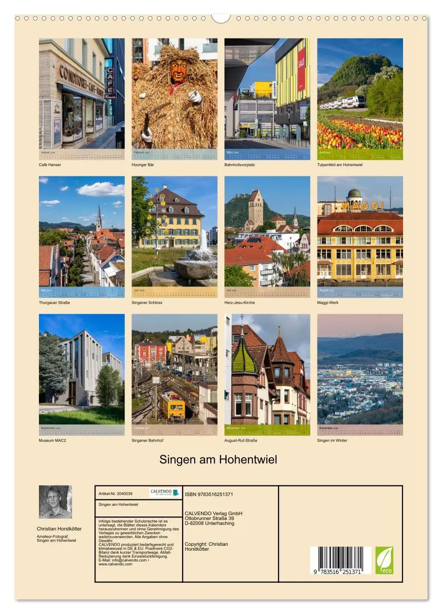 Bild: 9783516251371 | Singen am Hohentwiel (hochwertiger Premium Wandkalender 2026 DIN A2...