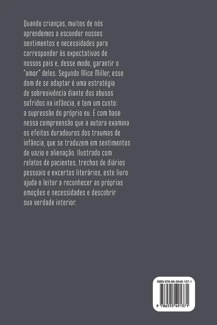 Rückseite: 9786555491371 | O drama da criança bem-dotada | Alice Miller | Taschenbuch | Paperback