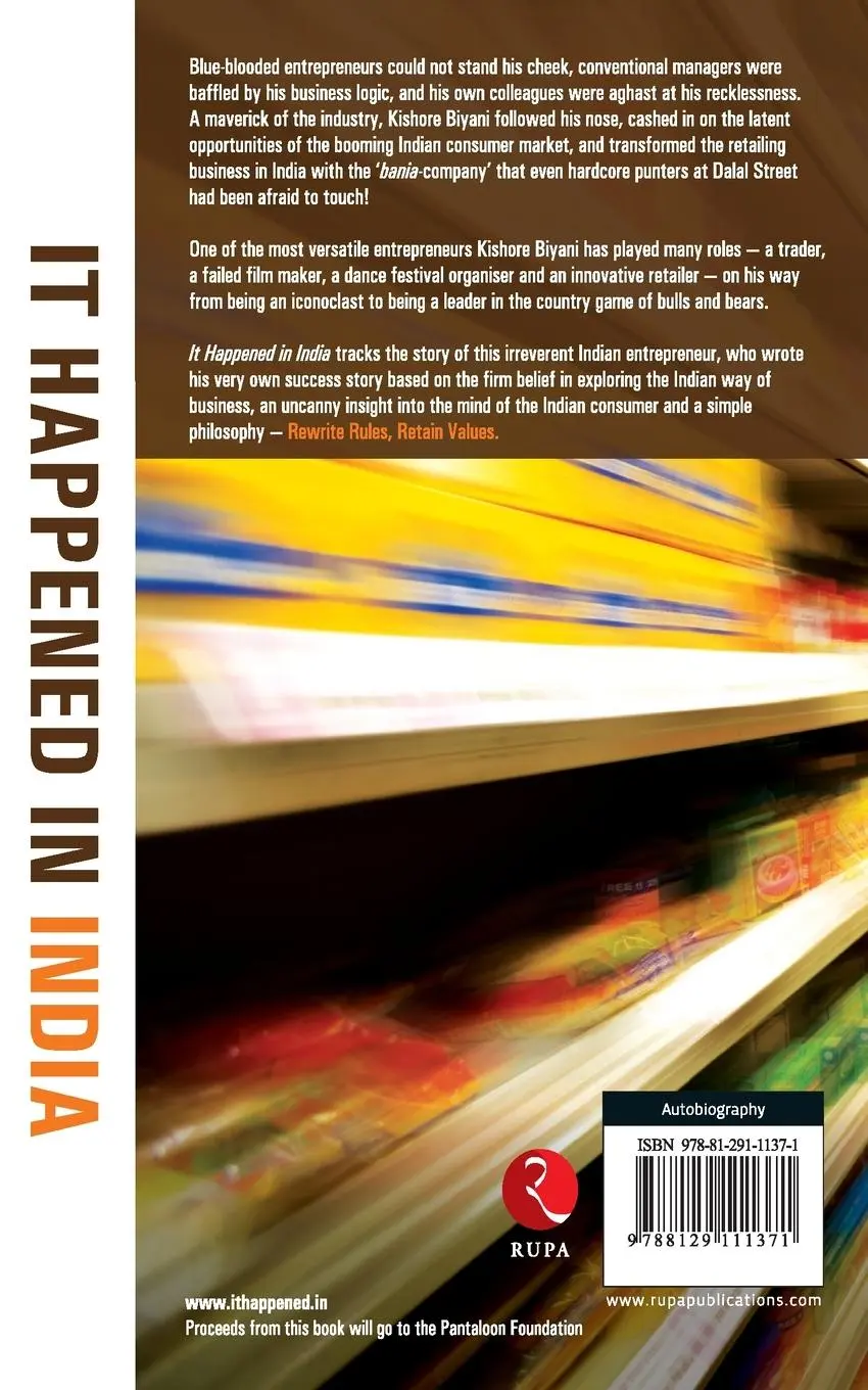 Rückseite: 9788129111371 | It Happened In India | Kishore Biyani | Taschenbuch | Englisch | 2007