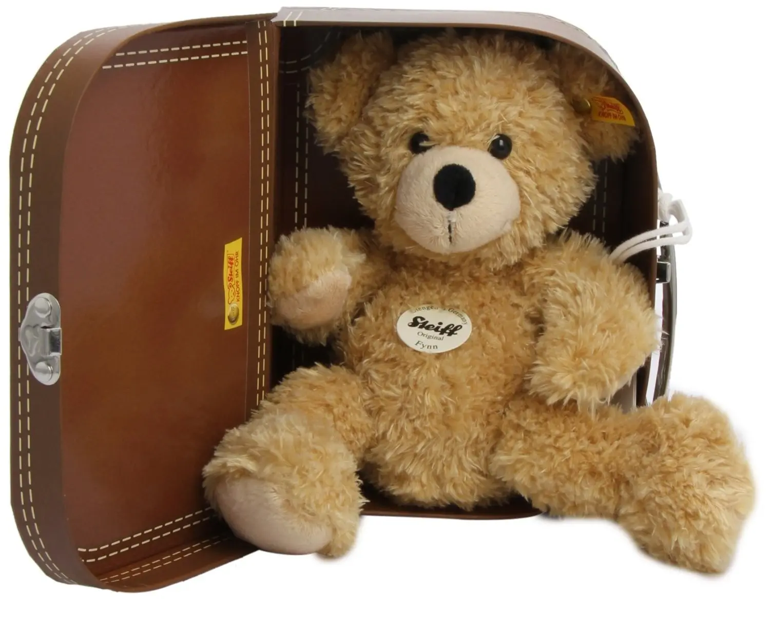 Cover: 4001505111471 | Steiff 111471 - Fynn Teddybär im Koffer, beige 28cm | 111471/1 | 2014