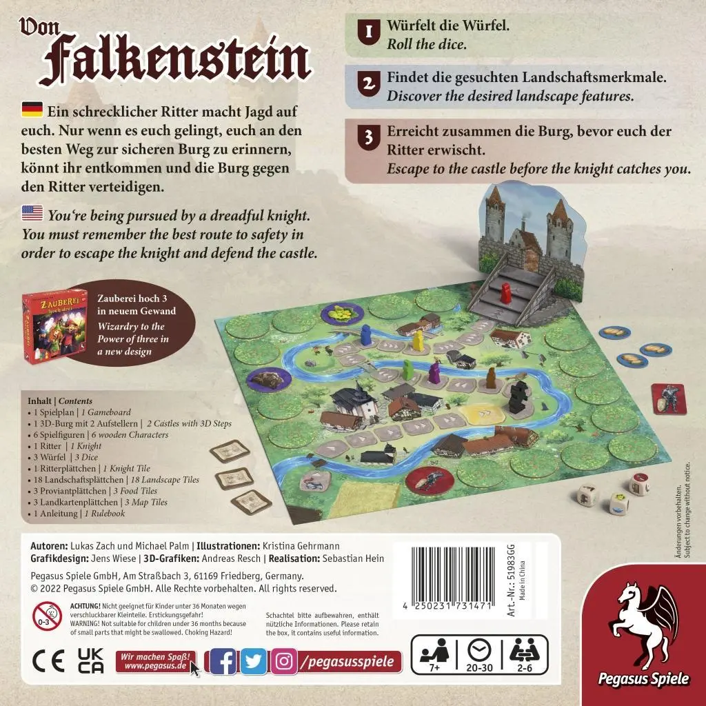 Bild: 4250231731471 | Von Falkenstein | Michael Palm | Spiel | Brettspiel | 51983G | Deutsch