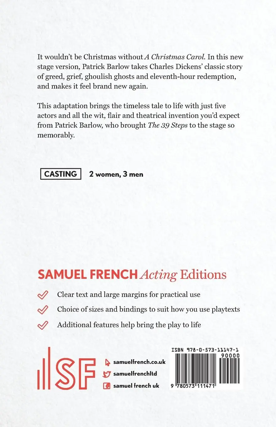 Rückseite: 9780573111471 | A Christmas Carol | Charles Dickens | Taschenbuch | Englisch | 2015