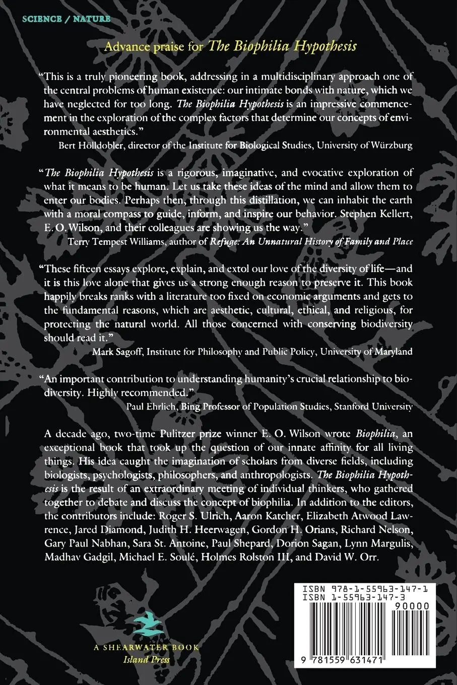 Rückseite: 9781559631471 | The Biophilia Hypothesis | Stephen R Kellert (u. a.) | Taschenbuch