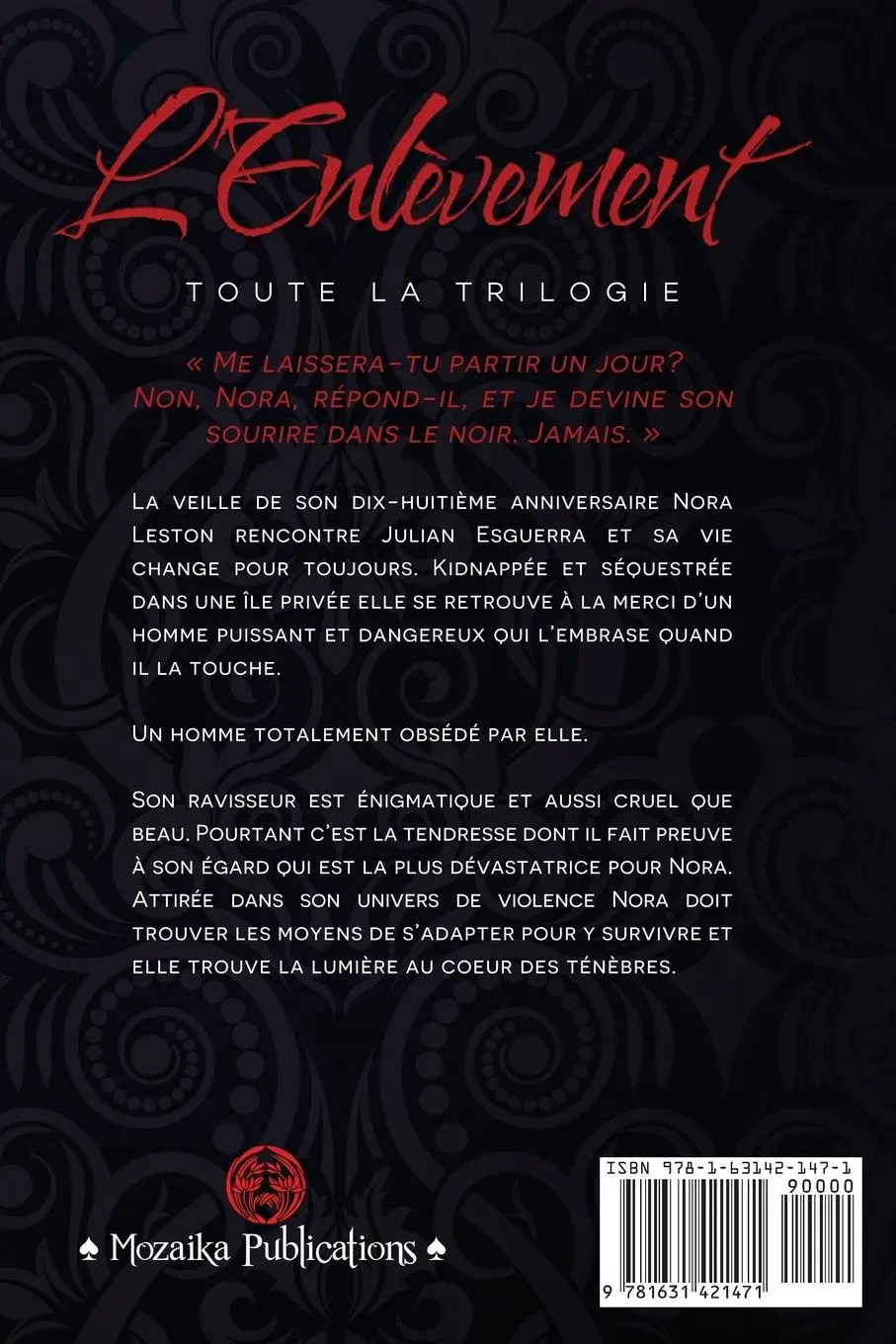 Rückseite: 9781631421471 | L'Enlèvement | Toute la Trilogie | Anna Zaires (u. a.) | Taschenbuch