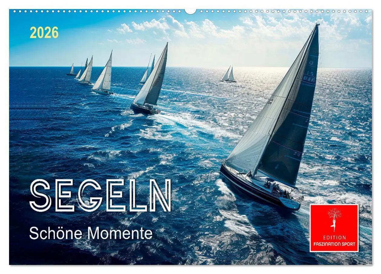 Cover: 9783457461471 | Segeln - schöne Momente (Wandkalender 2026 DIN A2 quer), CALVENDO...