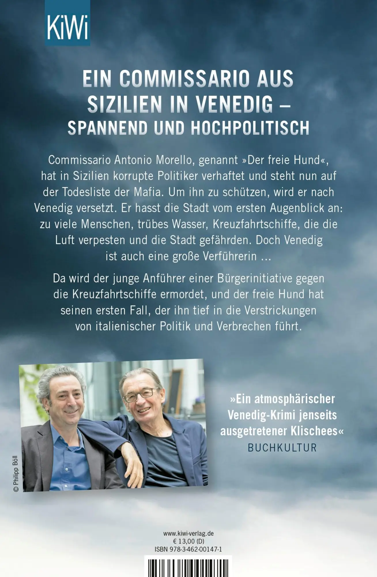 Rückseite: 9783462001471 | Der freie Hund | Commissario Morello ermittelt in Venedig | Buch