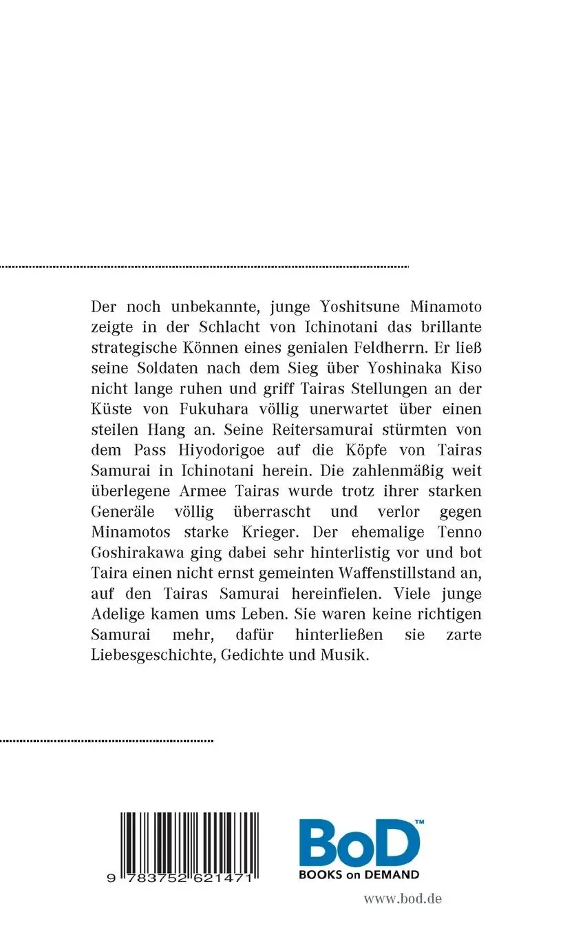 Rückseite: 9783752621471 | Die Geschichte von Taira (14) | Neue Interpretation | Eiji Yoshikawa