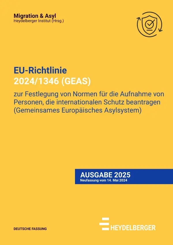 Cover: 9783819041471 | EU-Richtlinie 2024/1689 (GEAS) | Heydelberger Institut | Taschenbuch