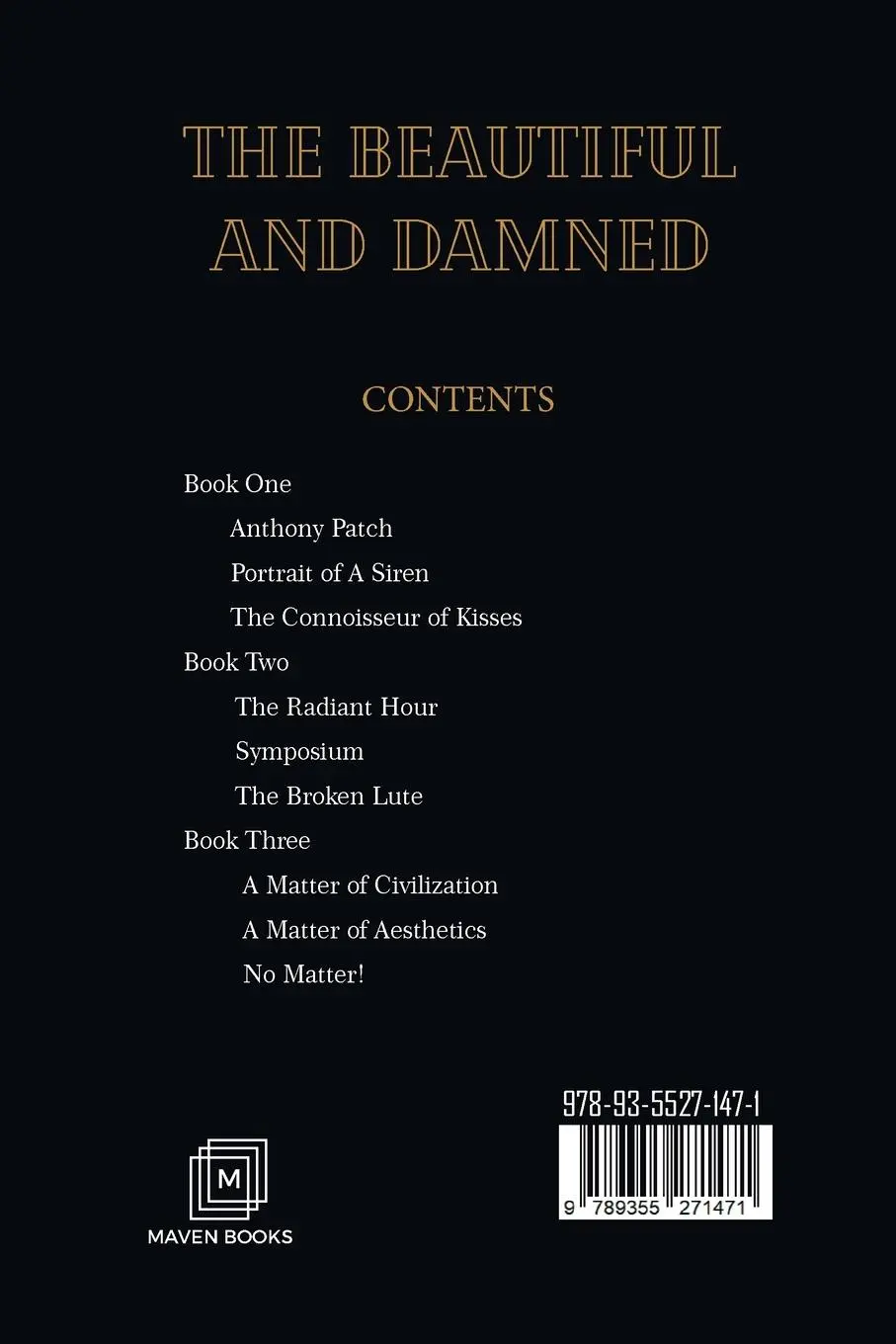 Rückseite: 9789355271471 | THE BEAUTIFUL AND DAMNED | F. Scott Fitzgerald | Taschenbuch | 2023